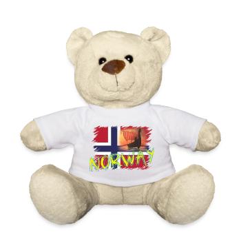 Norway - Teddy Bear - white - Front