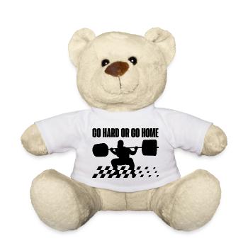 Gewichtheben – Go Hard Or Go Home Fitnessstudio Training - Teddy - Weiß - Vorne