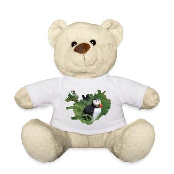 Un macareux, petit, coloré, inoubliable - Nounours - blanc - Devant