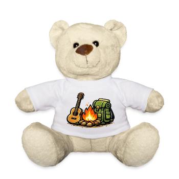 Lagerfeuer Gitarre Abenteuer - Teddy - Weiß - Vorne