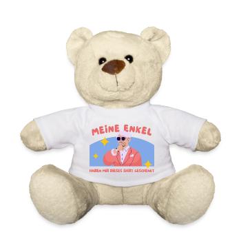 Enkelgeschenk Shirt Humor - Teddy - Weiß - Vorne
