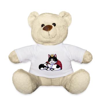 Königskatze mit Krone - Teddy - Weiß - Vorne