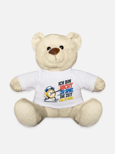 Lustiger Spruch – Morgenmuffel - Teddy - Weiß