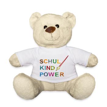 Schoolchild Power - Teddy Bear - white - Front