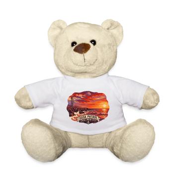 Retro Coast Guard Evening Patrol - Teddy Bear - white - Front