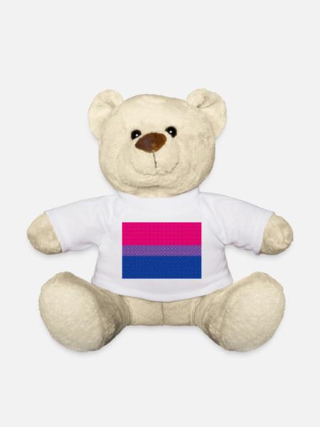Bisexuelle Flagge - Teddy - Weiß