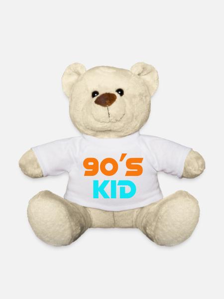 90er-Jahre-Kindernostalgie - Teddy - Weiß