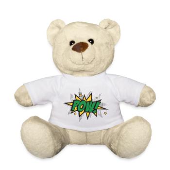 Pow Burst Pop Art - Teddy - Weiß - Vorne