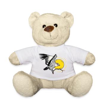 Assgeier Landet auf einem Ast in der Wüste - Teddy - Weiß - Vorne