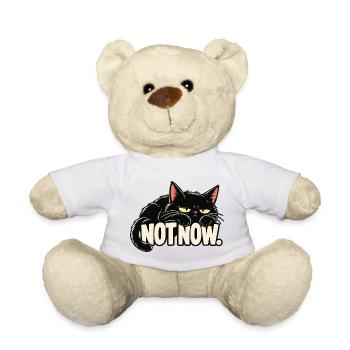 Nicht jetzt, Katze - Teddy - Weiß - Vorne