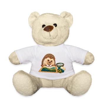 Igel filzt eine Wolllandschaft nass - Teddy - Weiß - Vorne