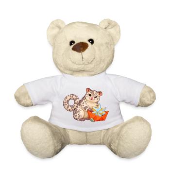 Kuskus mit Papierboot und buntem Faltstern - Teddy - Weiß - Vorne
