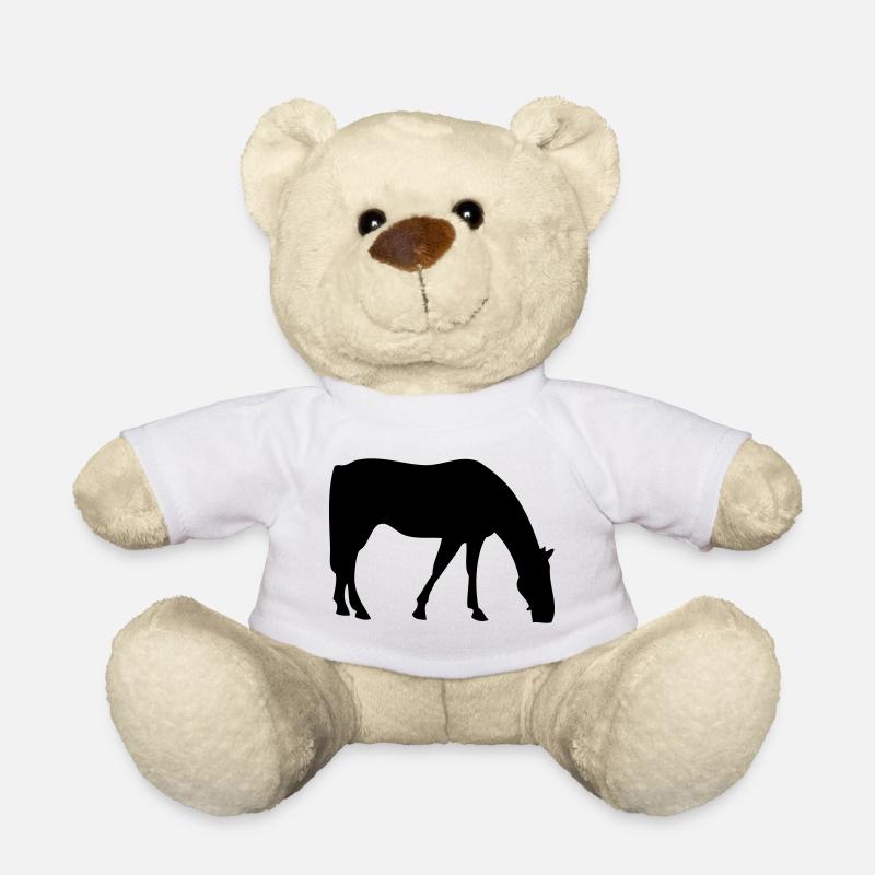 Cheval - Nounours - blanc