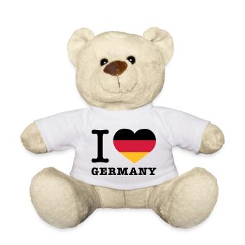 I love Germany - Teddy - Weiß - Vorne