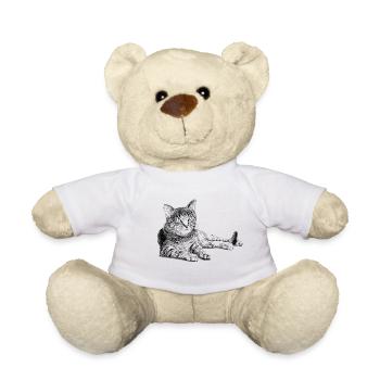 Cat - Teddy Bear - white - Front