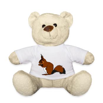 squirrel28 - Teddy Bear - white - Front