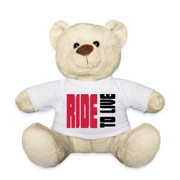Cool sayings for real bikers - Teddy Bear - white - Front