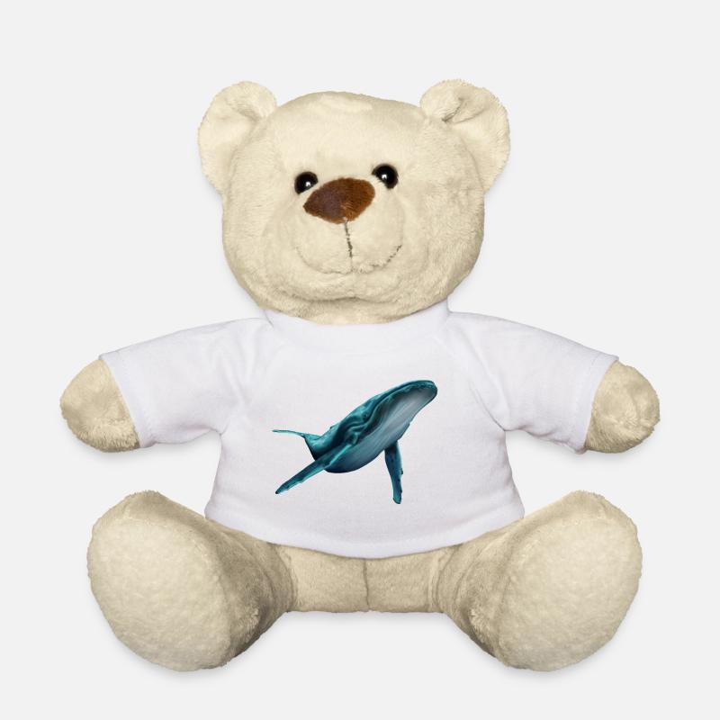 Whale - Teddy Bear - white