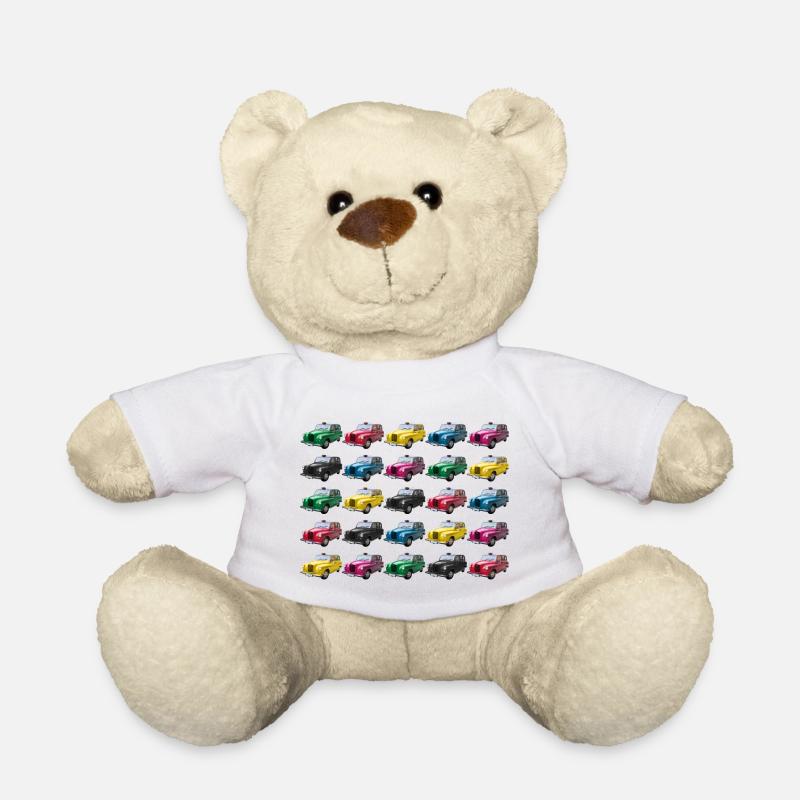 london cabs - Teddy Bear - white