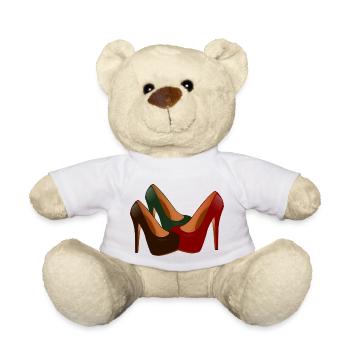 shoes highheels schoes flipflops boots boots stiefel24 - Teddy Bear - white - Front