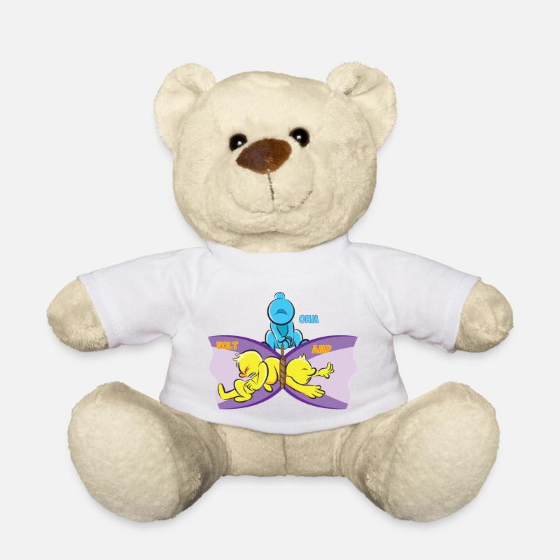 Ohm Gesetz Elektrotechnik Physik Physiker Geschenk - Teddy - Weiß