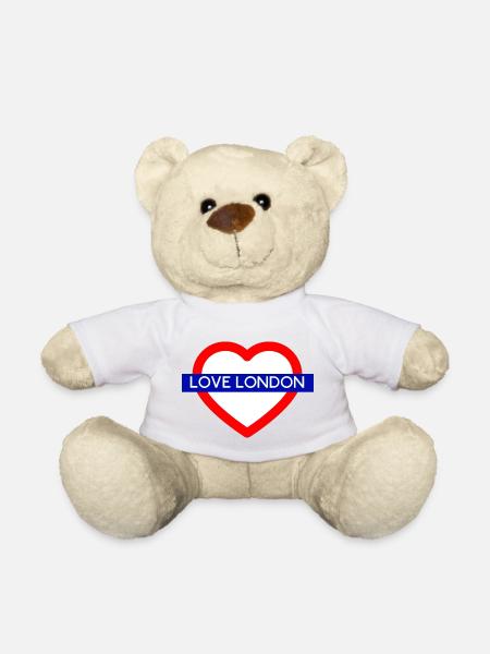 T-shirt London - Nounours - blanc