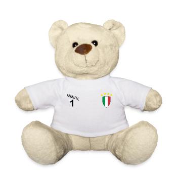 MMVII - Logo Fuß Italien - Teddy - Weiß - Vorne