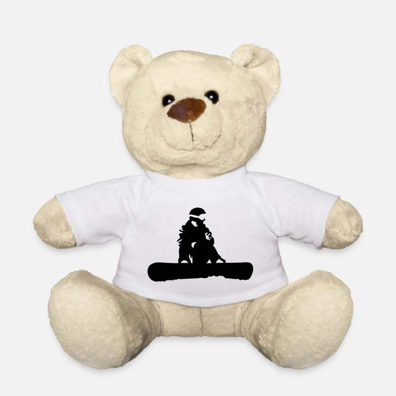 Snowboarding - Teddy - Weiß