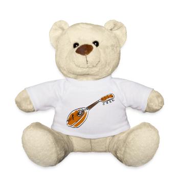 Akustische Mandoline im Skizzenstil - Teddy - Weiß - Vorne