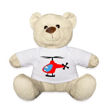 Helicopter for children - Helicopter - Teddy Bear - white - Front