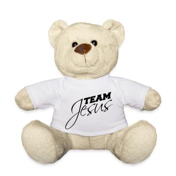Équipe catholique Jésus-Christ évangélique - Nounours - blanc - Devant