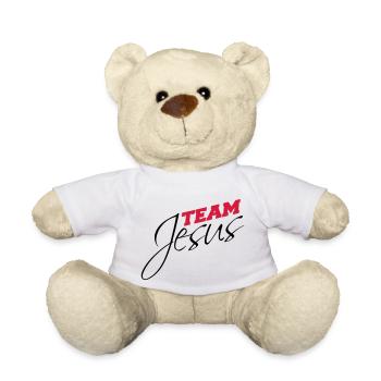 Équipe catholique Jésus-Christ évangélique - Nounours - blanc - Devant