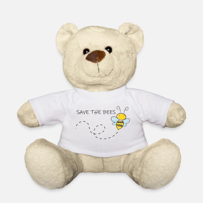 Save the bees umweltschutz bienen schützen - Teddy - Weiß