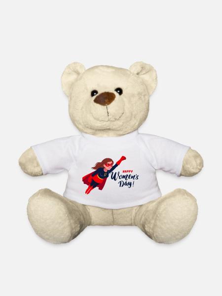Journée internationale de la femme - Nounours - blanc