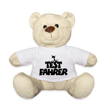 Skifahrer Wintersportler Testfahrer - Teddy - Weiß - Vorne