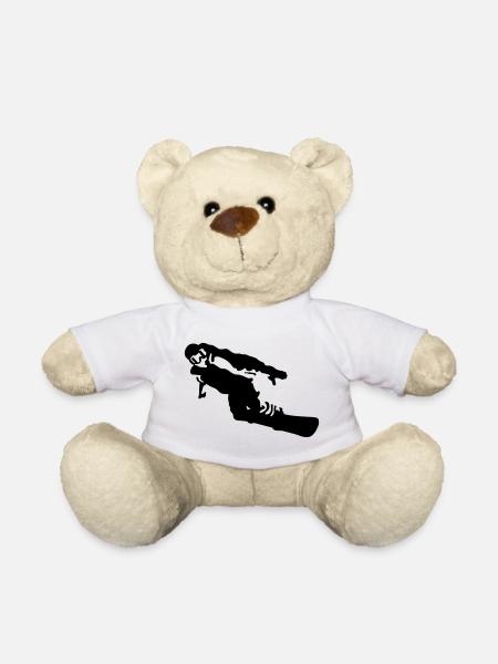 snowboarder - Teddy Bear - white