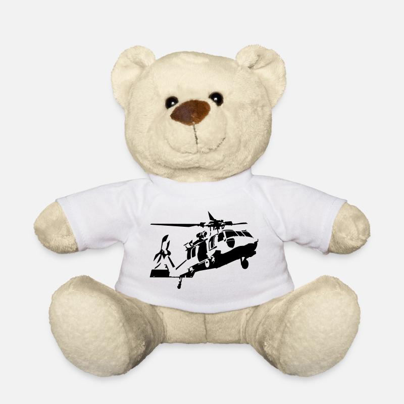 Hubschrauber - Teddy - Weiß
