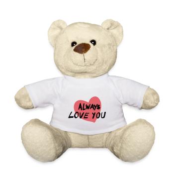Alway Love you je t’aime - Nounours - blanc - Devant