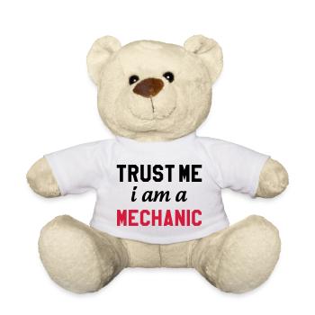 Trust me I am a Mechanic - Nounours - blanc - Devant