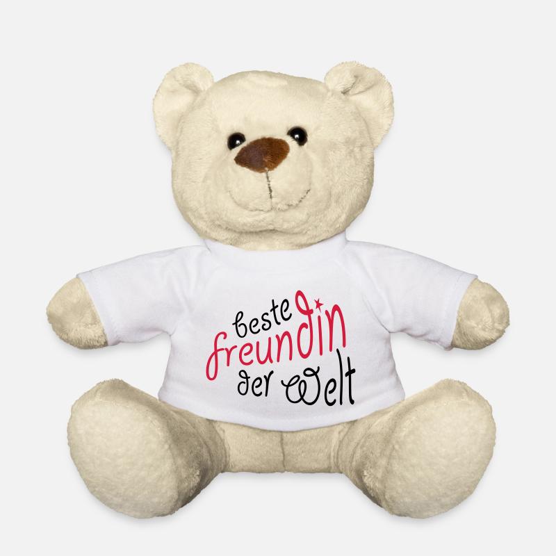Geschenk für die beste Freundin - Teddy - Weiß