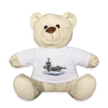 aircraft carrier - Teddy Bear - white - Front