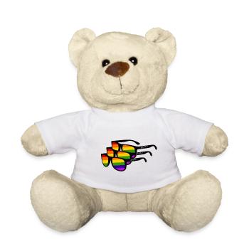 Rainbow Sunglass « Gay Ban » - Nounours - blanc - Devant