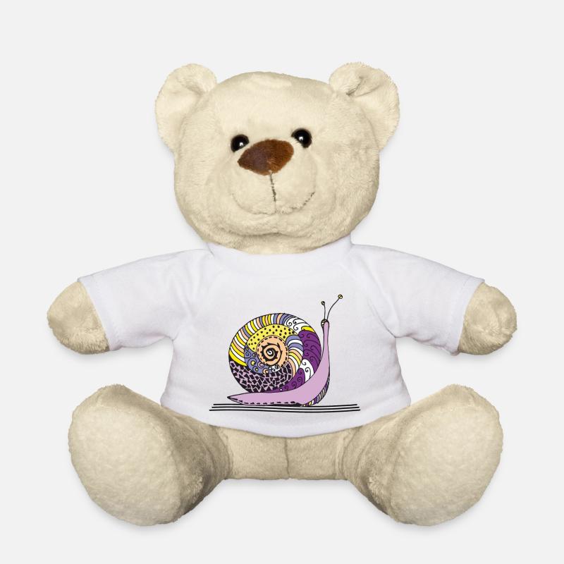 Schnecke - Teddy - Weiß