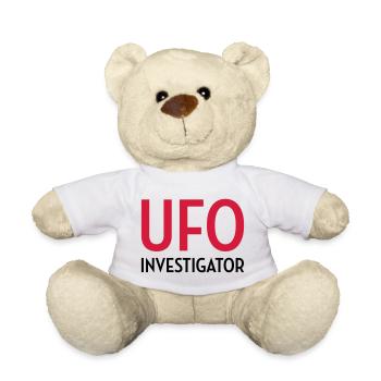 Ovni Ufo Extraterrestre Espace Geek Planète - Nounours - blanc - Devant
