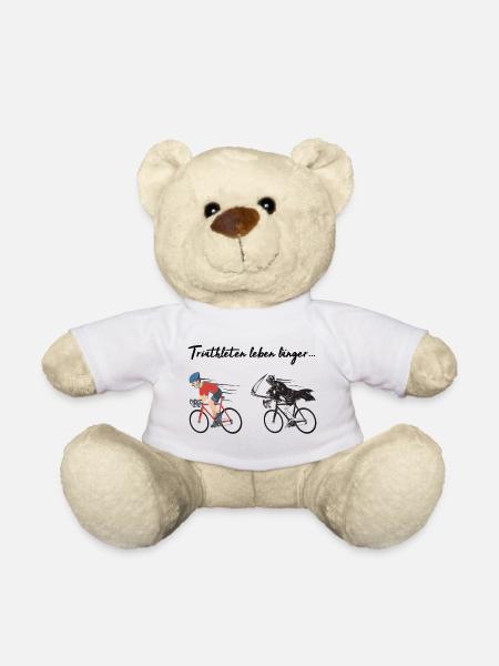 Triathlon triathletes live longer! - Teddy Bear - white