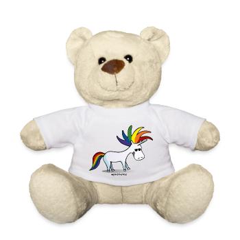 Punk Unicorn, Punky Unicorn - Nounours - blanc - Devant
