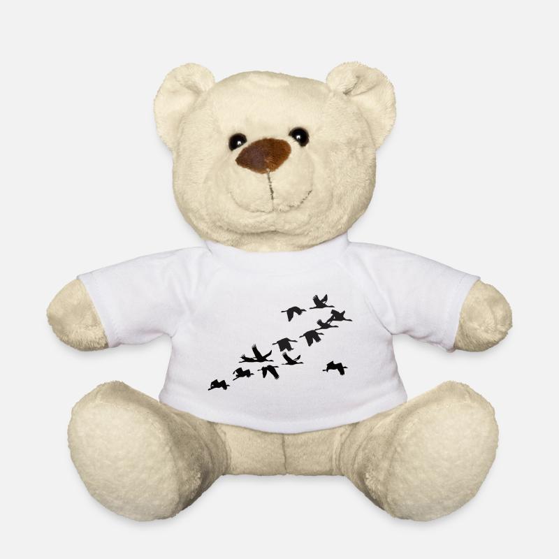 Kraniche - Teddy - Weiß
