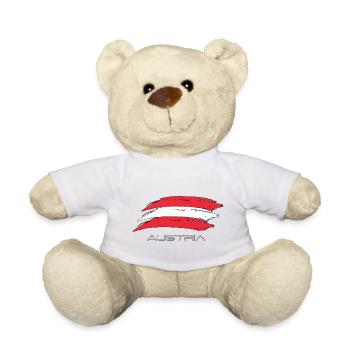 austria - Teddy Bear - white - Front