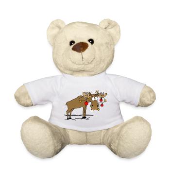 Orignal avec des décorations de Noël - Nounours - blanc - Devant