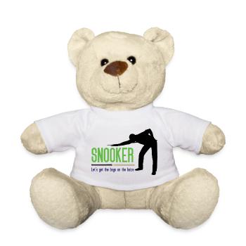 Snooker - Mettons les garçons sur la toile - Nounours - blanc - Devant
